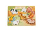 Farm, fa puzzle – fejlesztő kirakó farm állatokkal 12 hónapos kortól