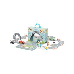 RACING GAME hordozható autóverseny játékkészlet