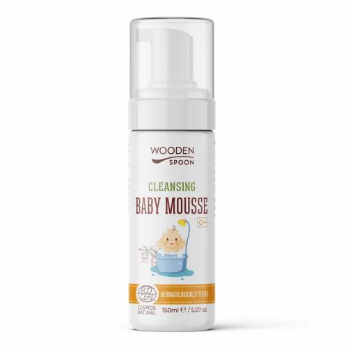 Wooden Spoon Bio Baba fürdetőhab arcra és testre (150ml)