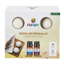 Purum XL gyapjú szárítólabdák illóolajokkal