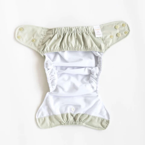 Bare and Boho egyméretes Soft Cover pelenkakülső, zöld (4-18 kg)