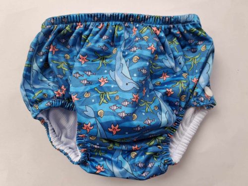 Babyland oldalt patentos mosható úszóbugyi, delfin
