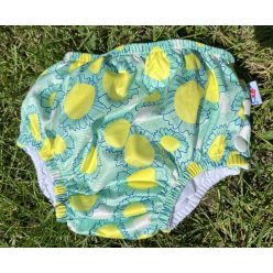   Babyland oldalt patentos mosható úszóbugyi, M méret, virág