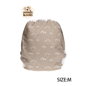 Mama Koala mosható pelenkakülső M méret, felhők