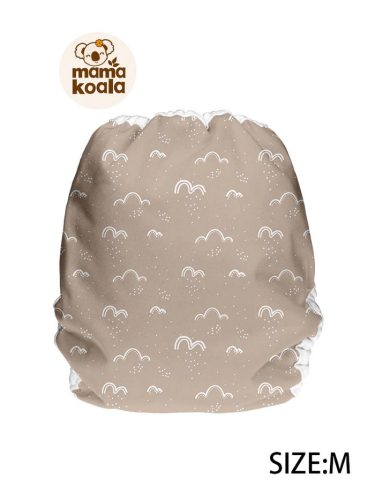 Mama Koala mosható pelenkakülső M méret, felhők