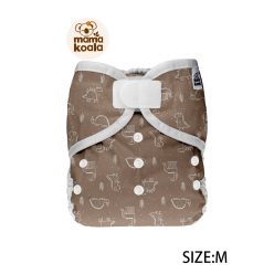   Mama Koala tépőzáras mosható pelenkakülső S méret, dínók