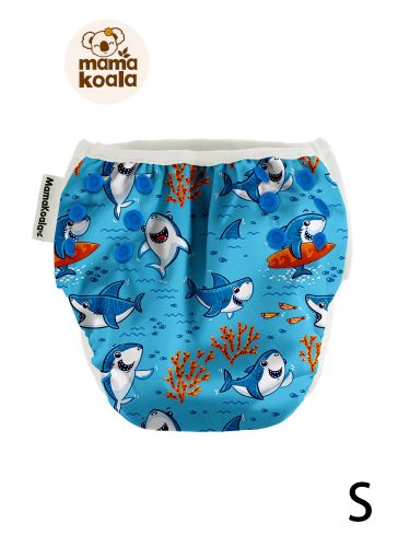 Mama Koala úszópelenka, vidám cápák - M méret