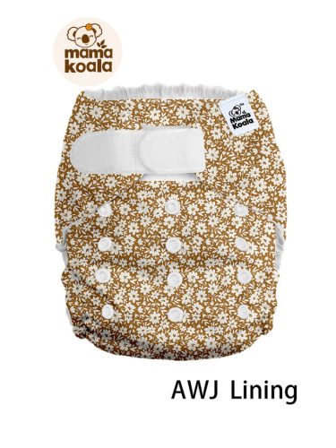 Mama Koala tépőzáras zsebes pelenka 2.0, virágok, AWJ