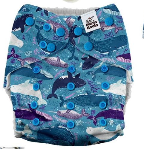 Mama Koala zsebes pelenka 3.0 AWJ, bálna
