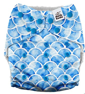 Mama Koala zsebes pelenka 3.0 AWJ, kék hullám