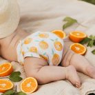 Culla di Teby biopamut csónakos pelenka - narancslé (L méret)