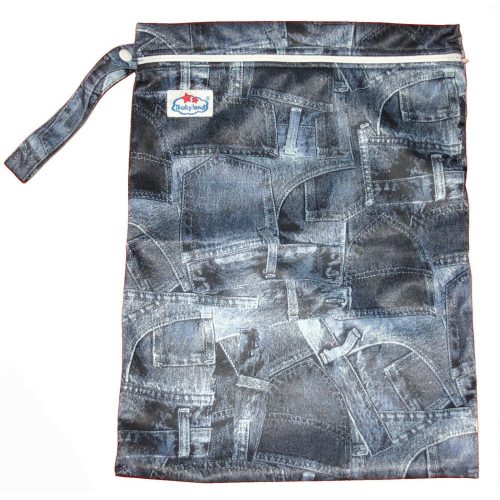 Babyland kétzsebes pelenkazsák, jeans