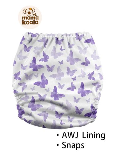 Mama Koala zsebes pelenka 3.0 AWJ, lila pillangó