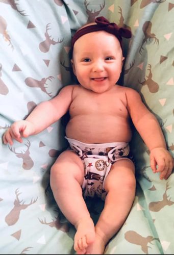 Kawaii baby pelenkakülső - narancsvirág