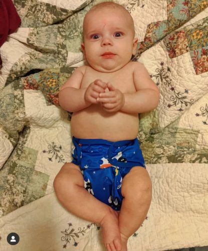 Kawaii baby pelenkakülső - virág