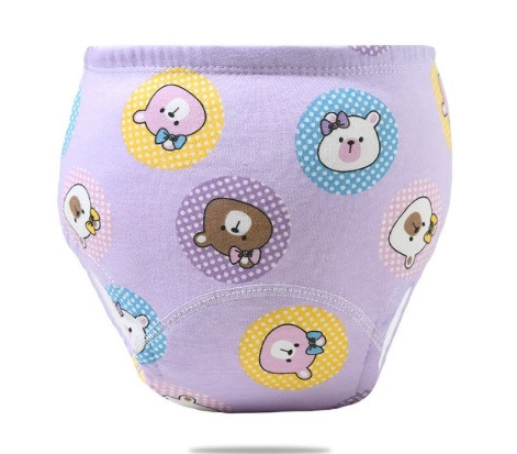 Leszoktató bugyi, lila macis - 90-es méret