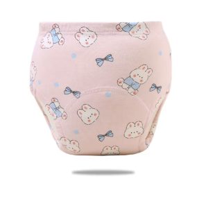 Leszoktató bugyi, rózsaszín nyuszi - 90-es méret