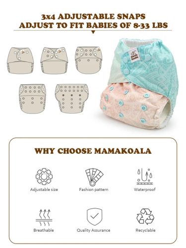 Mama Koala 2.0 zsebes pelenka, aurora borealis