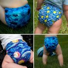 Mama Koala zsebes pelenkacsomag 5 rétegű bambusz betéttel (6 db/csomag) - AWJ - kék válogatás